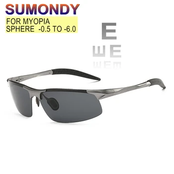 Reçete Spor Güneş Gözlüğü Miyopi - 0.5 To-6.0 Kadın Erkek polarize güneş gözlükleri Bisiklet Neasighted Astigmatizma SU13