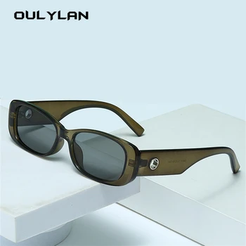 Oulylan Vintage Kare Güneş Gözlüğü Kadın 2022 Klasik güneş gözlüğü Erkekler için Retro Degrade Gözlük Shades UV400 Gözlük