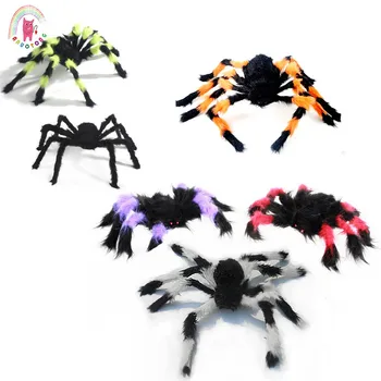 Sıcak satış ürünleri 50 cm Büyük boy örümcek komik peluş hayvan oyuncaklar yumuşak bebekler perili ev cadılar bayramı Masquerade tema partys