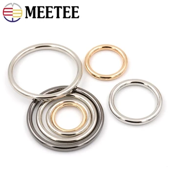 10 Adet Meetee 10-100mm Çinko Alaşım O Ring metal tokalar Çanta Altında Çerçeve Askısı Konektörü Çantası Donanım Dikiş Aksesuarları