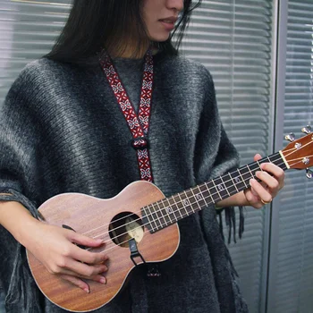 MoonEmbassy Ukulele Askı Ayarlanabilir Naylon Ukulele Gitar Askıları Aksesuarları