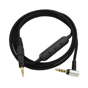 Yedek Ses Kablosu Kablolu Kumanda ile Audio-Technica için ATH-M50X M40X Kulaklıklar Birçok Kulaklığa Uyar