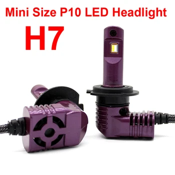 1 Takım H7 Mini Boyutu P10 LED Far Farlar Ön Ampuller H8/H9/H11 9005/HB3 9006/HB4 9012/HIR2 D1/D2/D3/D4S 35 W 5200lm 6000 K