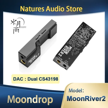 Moondrop MOONRİVER 2 Moonriver2 hifi Taşınabilir Dekoder DAC Çift CS43198 AMP kulaklık amplifikatörü DSD256
