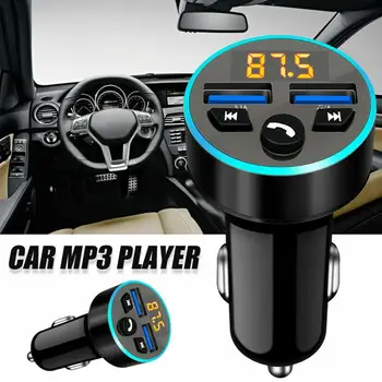 FM Verici Stereo Araba MP3 Çalar 3.1 A Hızlı Şarj Bluetooth çift USB Şarj Modülatör Handsfree Kiti FM Araba 5.0 P5I2
