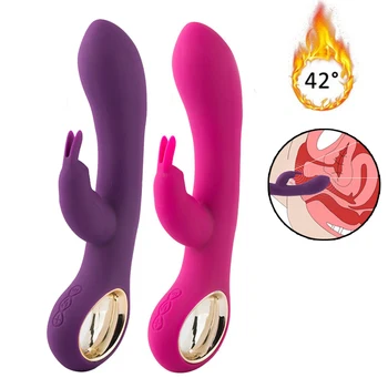 10 Hız akıllı ısıtma yapay penis Vibtrator G noktası vajina masaj aleti klitoris stimülatörü sıcak vibratör seks Oyuncakları Masturbator yetişkinler için