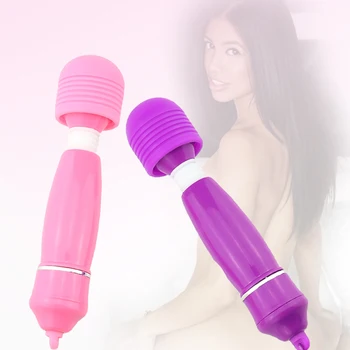 Mini Pil AV Vibratör Değnek Silikon Malzeme Emniyet Klitoris Vibratörler Kadın Masturbator Masaj Seks Oyuncak Kadınlar İçin Yetişkin Ürün