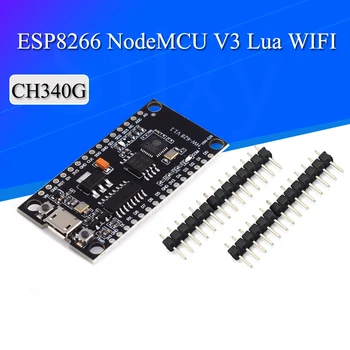 NodeMCU V3 Lua WIFI modülü entegrasyonu ESP8266 + ekstra bellek 32M Flaş, USB seri CH340G