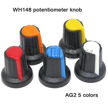 20 ADET WH148 topuzu plastik topuzu AG2 Erik çiçeği kolu 15X17mm tipi potansiyometre amplifikatör topuzu IBUW
