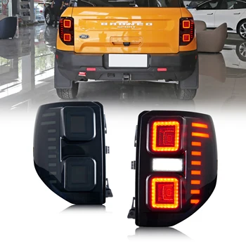 LED park lambaları Ford Bronco Sport 2021-2022 İçin Start-up Animasyon Sıralı Sinyal Arka Lambaları Aksesuarı