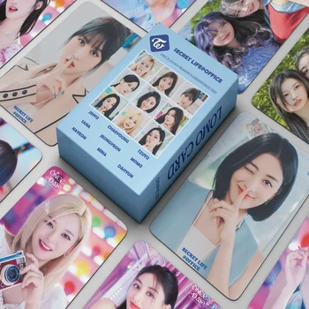 55 adet / takım Kpop ITZY İKİ KEZ Lomo Kartları Fotocard Yeni Albümü K-pop Kartpostal Fotocard Kawaii Idol Sevimli Poster Baskı Hayranları Hediye