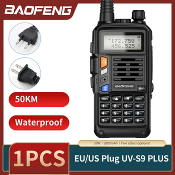 BaoFeng UV-S9 Artı Walkie Talkie UHF VHF Telsiz 10W 10km Yüksek Güç Uzun Menzilli Taşınabilir Yüksek Güç CB İki Yönlü Telsiz uv-5r