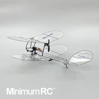 MinimumRC Karides V2 Çift Kanatlı Ultra hafif uçak karbon fiber uzaktan kumanda planör kapalı sabit kanat üç yönlü model uçak