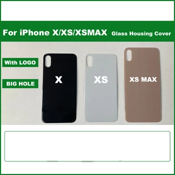 10 adet Pil Kapağı Değiştirme için Arka Etiket ile iPhone X XS XS Max Arka Kapı Kasa Çerçeve Case Arka Cam