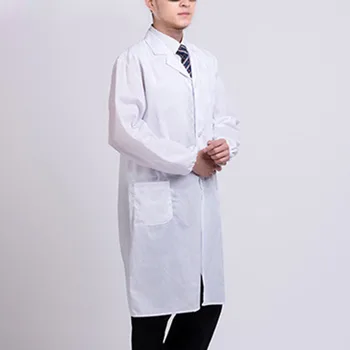 Beyaz laboratuvar önlüğü Doktor Hastane Bilim Adamı Okul süslü elbise Kostüm Öğrenciler Yetişkinler için NOV99