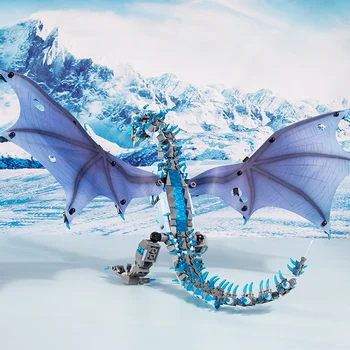MOC Yaratıcı Oyuncaklar Fly Drogon ve Viserion Ejderha Modeli Kitleri Yapı Taşları Tuğla Koleksiyon Oyuncaklar Çocuklar Hediyeler Anime Figürleri