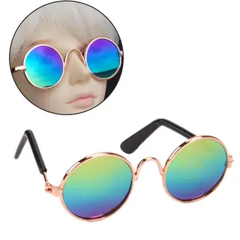 Moda Oval güneş gözlüğü oyuncak bebek takı Accessorieshave çocuklar hediye için birden fazla renk