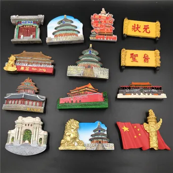 Buzdolabı Mıknatısları Çin Pekin Büyük Duvar turistik hediyelik Manyetik 3D Buzdolabı Sticker mutfak dekoru Çin Tarzı Hediye Fikirleri