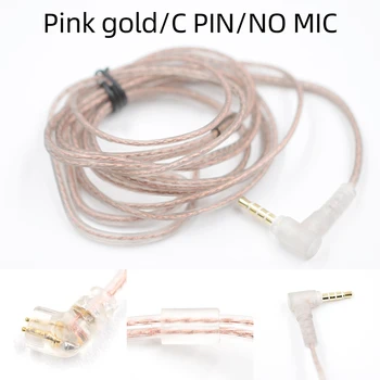 Yeni KZ ZST ZSN ZS10 pro ZS3 ZS6 AS16 AS12 ZSN Pro mikrofonlu kulaklıklar kablosu 2PİN pin yükseltme kablosu Kulaklık tel mic ile