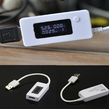 Akım Gerilim Metre Monitör test cihazı LCD Ekran Mini Taşınabilir Telefon USB Test Cihazı Mobil Güç Şarj Dedektörü