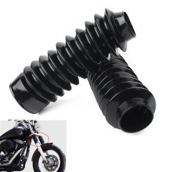41mm Evrensel Motosiklet Ön Çatal Botları Gators Kapakları İçin Harley Softail FXST Dyna FXDWG FXWG Kauçuk 2 Adet