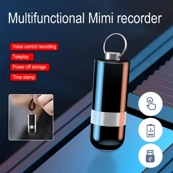 Mini Dijital Anahtarlık Ses Kaydedici HD kayıt kalemi Gürültü Azaltma MP3 Müzik Çalar Ses aktif Kaydedici 8G 16G