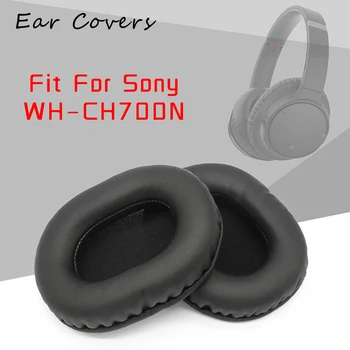 Kulak Pedleri Sony WH CH700N WH-CH700N Kulaklık Kulak Yastıkları Yedek Kulaklık kulaklık yastığı PU Deri Sünger Köpük