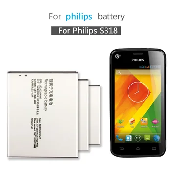 Yeni AB2500AWMT Pil 2500mAh Değiştirme Philips S318 CTS318 Cep Telefonu AB2500AWMT XENIUM Akıllı Cep Batteria