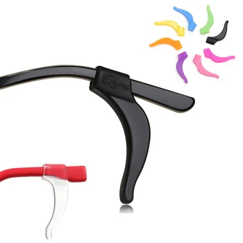Bildirimi Silikon kaymaz Tutucu Gözlük Aksesuarları Kulak Kancası Spor Gözlük Tapınak Ucu Toptan 2 Çift Erkekler Kadınlar için