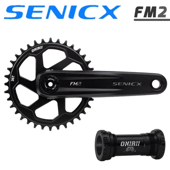SENICX ONIRII FM2 Doğrudan Monte Aynakol Dağ Bisikleti Krank Seti İçin Alt Braket İle MTB Bisiklet Zincir Seti 170mm 175mm 34T YENİ