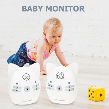 Sevimli Kablosuz bebek izleme monitörü ağlama alarmı 2 Yönlü Ses Konuşma Mini Elektronik Güvenlik Kablosuz Babysister Güvenlik ağlama alarmı Monitör