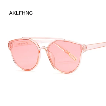 Yaz Kedi Göz Güneş Gözlüğü Kadın Marka Tasarımcısı Şeffaf Shades güneş gözlüğü Serin Renk UV400 Oculos De Sol Gafas