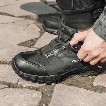 Nefes Nemli Yerleşimler taktik ayakkabı Açık iş çizmeleri erkekler için spor ayakkabıları Polis için