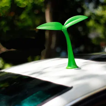 Araba 3D Stereo Araç Sticker Küçük Fidan Şeytan Boynuz 3M Çıkartması Araba Dekoratif Anti-çarpışma Bulmak Kolay Araba Sticker Çıkartması