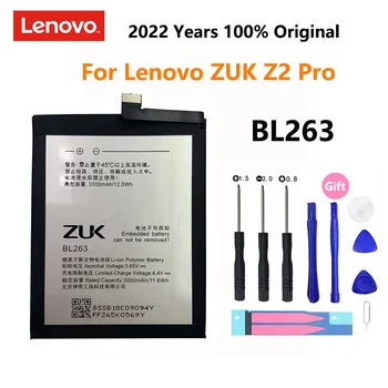 100 % Orijinal 3100mAh BL263 lenovo için batarya ZUK Z2 Pro Z2Pro Z2121 Cep Telefonu Yedek Piller Bateria