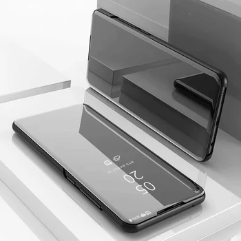Sony Xperia için 1XZ4 J8110 J8170 J9110 Kılıf Akıllı Kapak Standı Görünüm Ayna Kapak Kılıf Sony Xperia 1 Xperia1 Coque