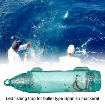 Yüksek kaliteli LED balıkçı ışığı Mini Yanıp Sönen Su Geçirmez Balık Çeken Lamba Sualtı Balık Çeken Lamba Cazibesi Yem Deniz