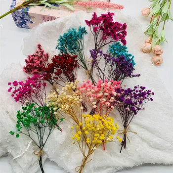 Yapay Doğa Kurutulmuş Çiçekler Gelin Buketi Bahçe Ev Noel Dekorasyon Sahte Gypsophila telefon arka fonu Dekor