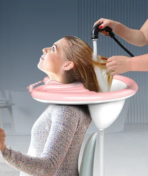 Taşınabilir Şişme Saç lavabo Katlanabilir Dahili Şişme Kafalık Head Up şampuan Havzası Araçları Yaşlı Hamile
