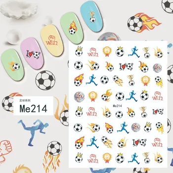Karikatür Sevimli Yeni Futbol Tırnak Çıkartmalar Spor ve Spor Yeni tırnak mücevheri çocuk Hediyeleri Oyuncak Tırnak Çıkartmalar
