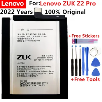 100 % Orijinal yeni Lenovo 3100Mah BL263 Orijinal pil değiştirme için Lenovo ZUK Z2 PRO Z2pro Akıllı Cep Telefonu Pil
