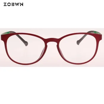Süper Hafif gözlük kızlar kırmızı kadın iş gözlük yuvarlak şekil 51-17-140 demi renk adam optik gözlük reçete