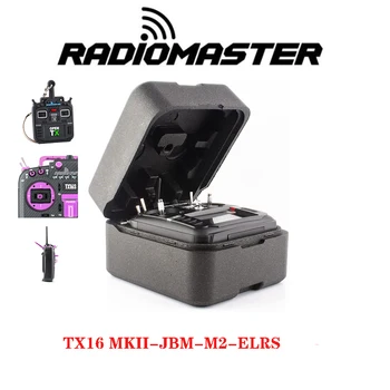 RadioMaster TX16S MKII MAX ELRS 2.4 G 16ch Karbon Mor JB Renk Ses Paketi İle V4. 0 Hall Gimbal Verici Uzaktan Kumanda