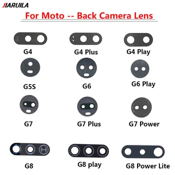 Motorola Moto G4 G5s G6 G7 G8 G9 Oyun Artı Güç Lite Arka Arka Kamera Cam lens kapağı Yapıştırıcı İle