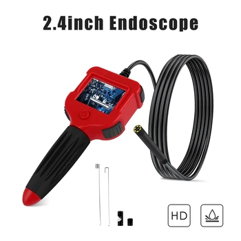 AT14 1 M HD Kablosuz Endoskop Kamera Ekran Esnek Su Geçirmez Muayene Endüstriyel Borescope
