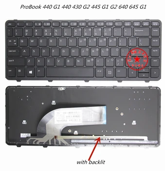 Yeni Laptop İngilizce Düzeni Klavye Hp ProBook 440 G1 440 430 G2 445 G1 G2 640 645 G1