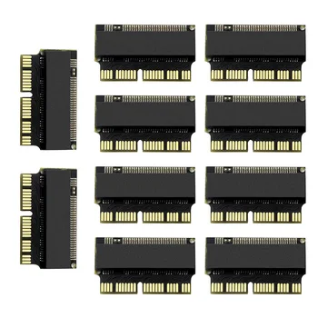 10 adet m.2 Adaptörü PCIe M2 SSD için Apple Laptop için Macbook Hava Pro 2013 2014 2015 A1465 A1466 A1502 A1398 PCI-E x4 NVMe SSD