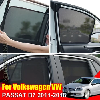 Volkswagen VW PASSAT için B7 2011-2016 Araba Güneşlik Aksesuar Pencere Kapağı Tente Perde Örgü Gölge Kör Özel Fit