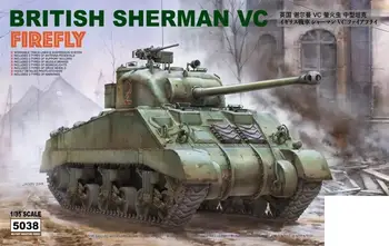 Çavdar Tarlası Modeli RFM RM-5038 1/35 İngiliz Sherman VC Firefly w/Uygulanabilir Parça Bağlantıları Ölçekli model seti
