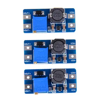 3 Adet Giriş 2V-24V Dc-Dc 5V/9V/12V / 28V Boost Dönüştürücü Ayarlanabilir Step Up Güç Kaynağı Pcc Kurulu Modülü destekler mikro USB girişi